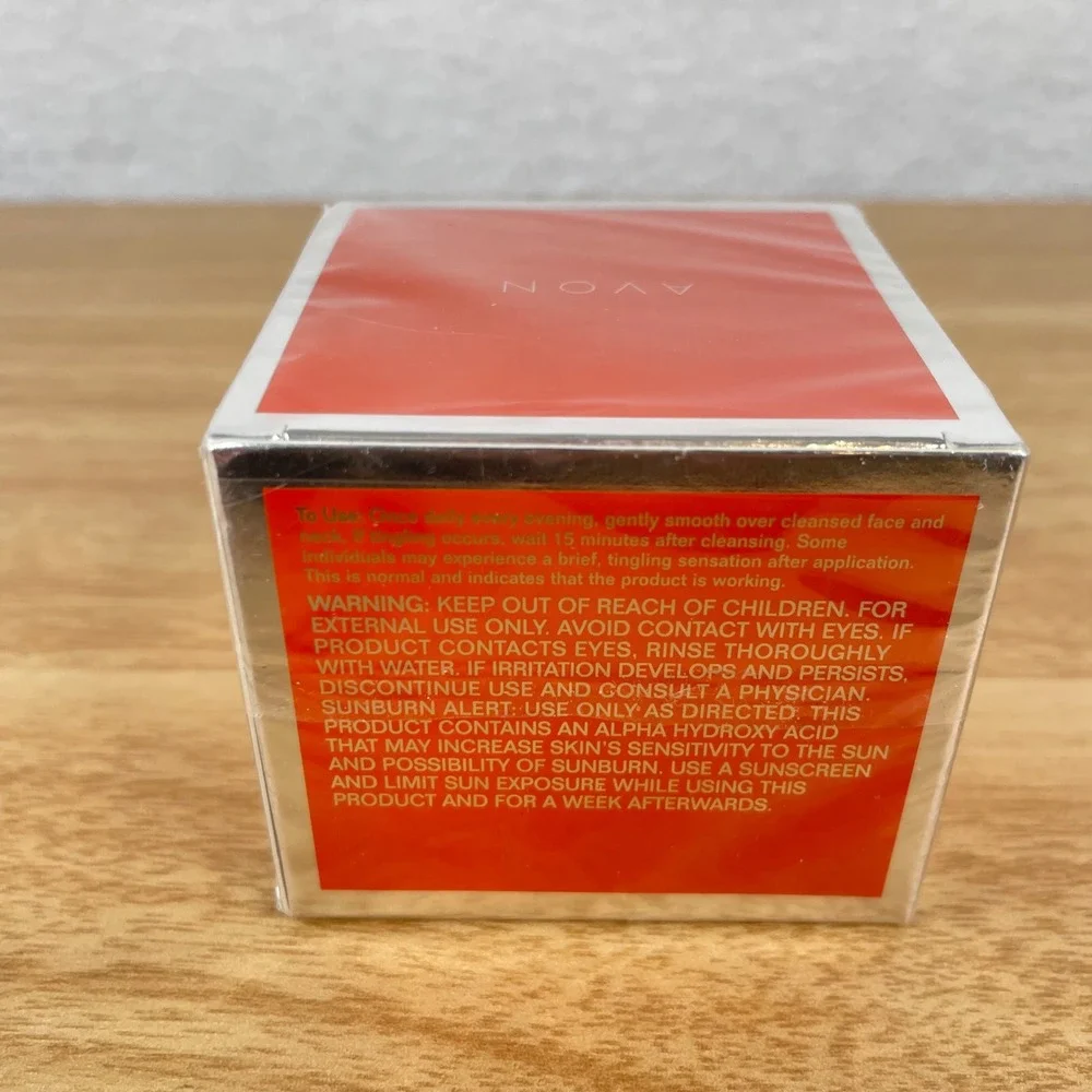 Avon Anew Genics Treatment Cream 1.0 oz‎ 30g Factory Sealed Night Face Cream AHA